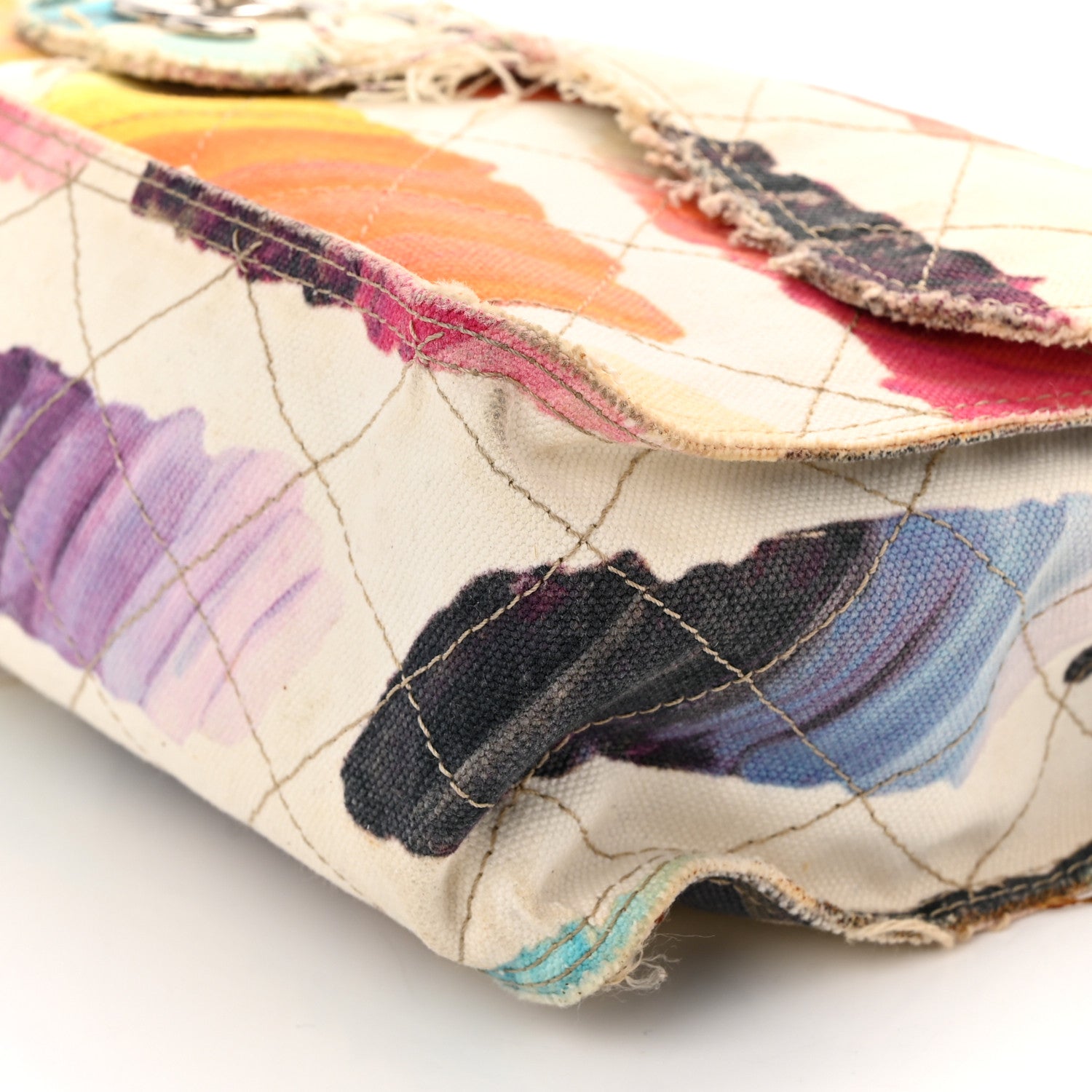 Chanel Canvas Jumbo Colorama Flap Multicolor 10 of 10