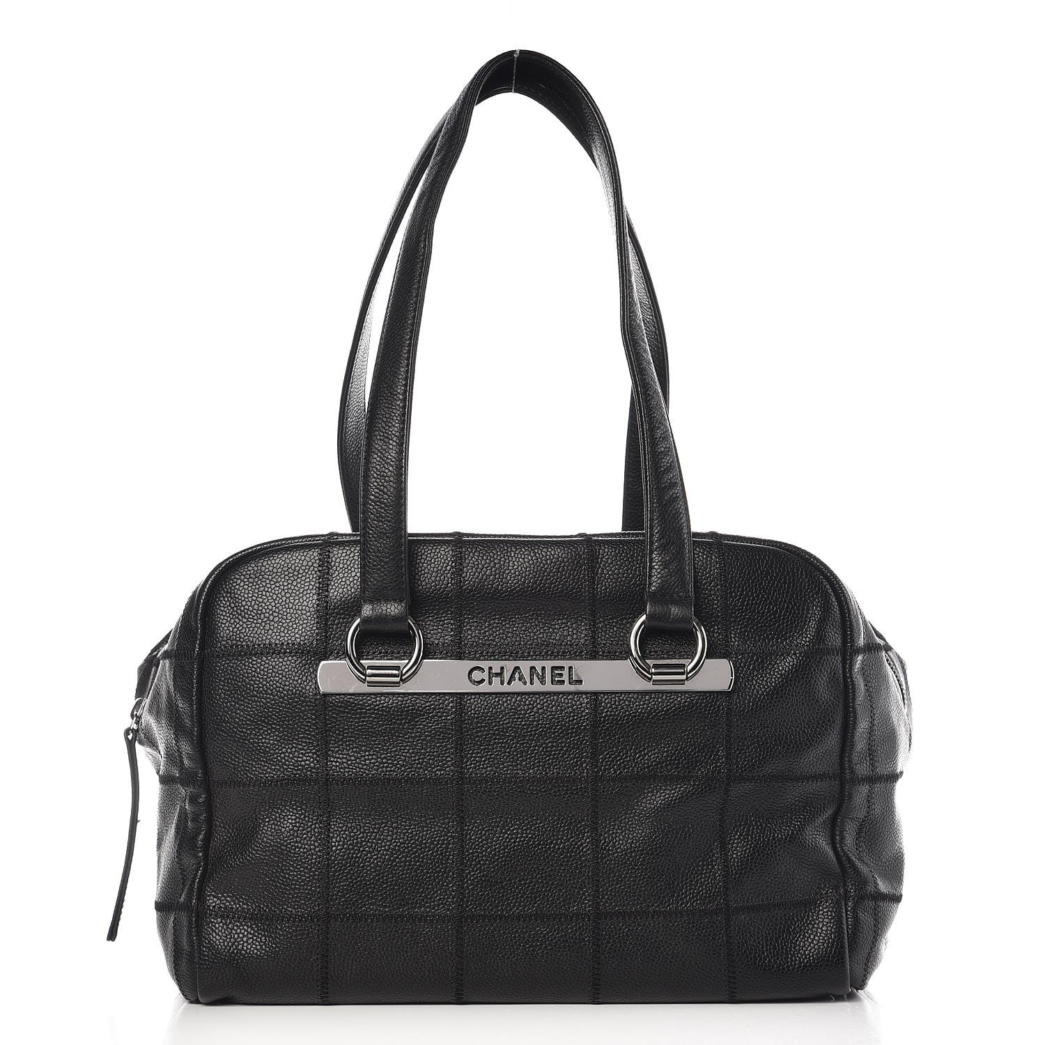 Chanel Caviar Square Stitched Medium Tote Black 1 of 7