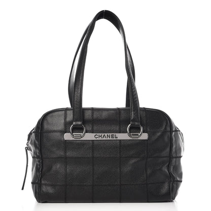Chanel Caviar Square Stitched Medium Tote Black 1 of 7