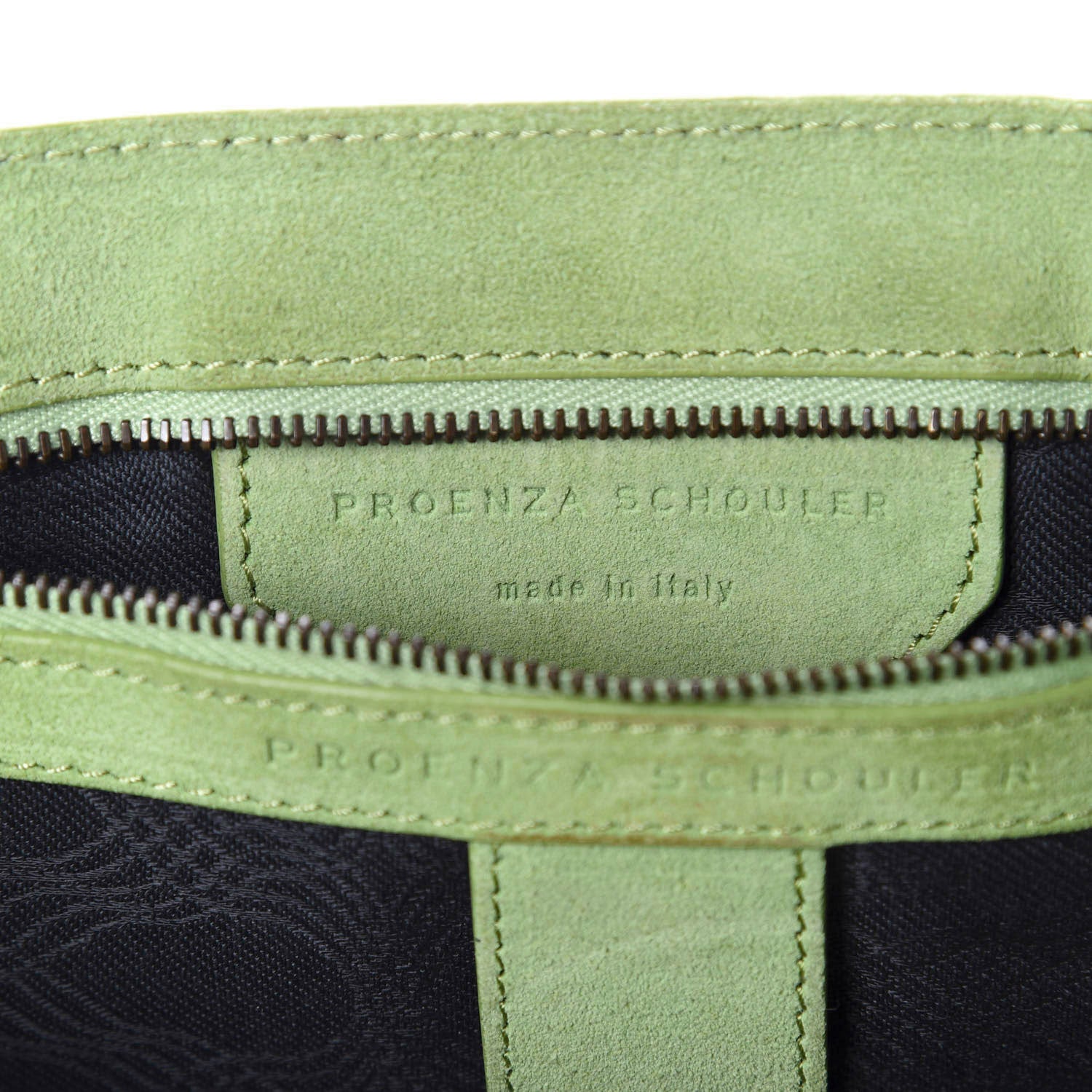 Proenza Schouler Suede Medium PS1 Satchel Grass 9 of 14