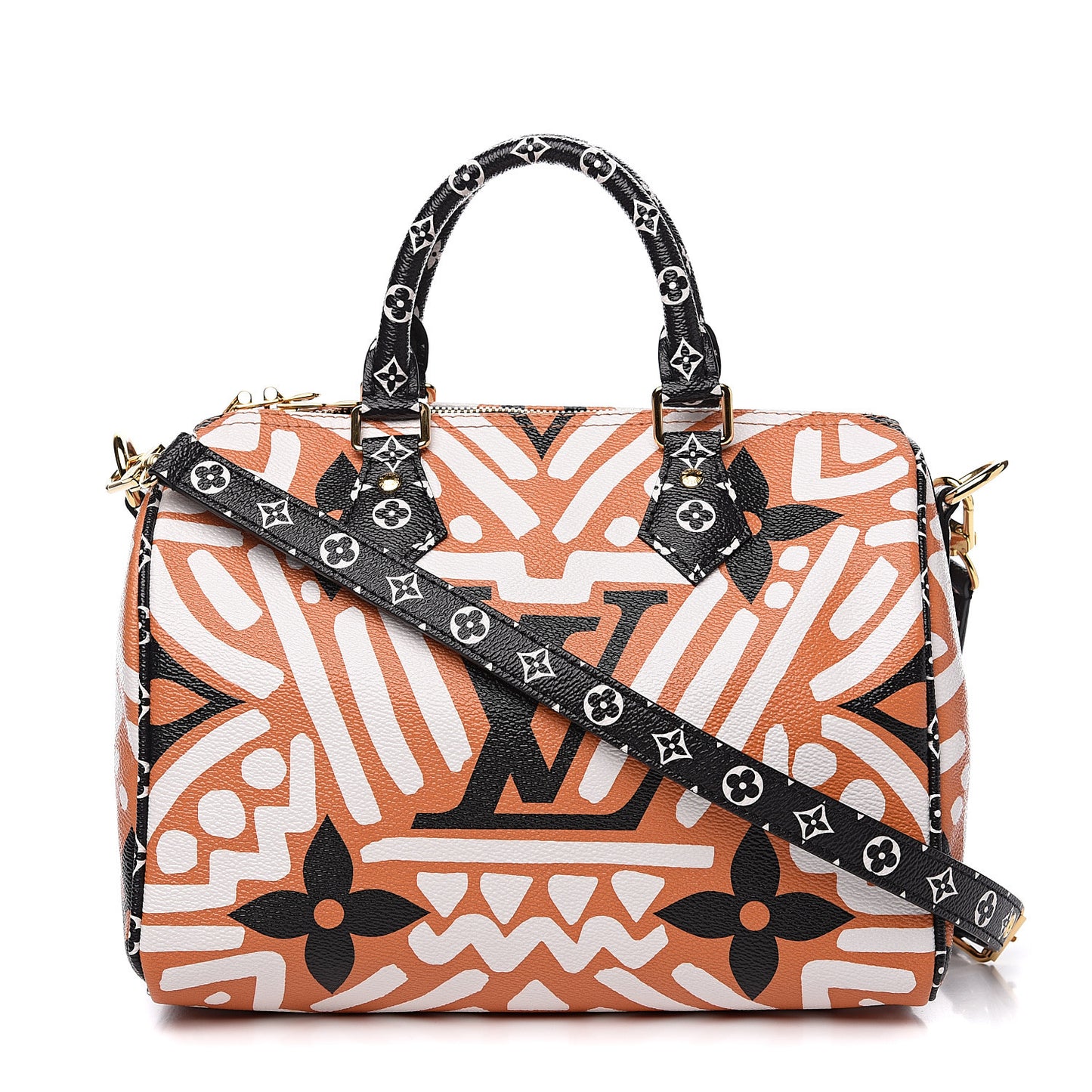 Monogram Giant Crafty Speedy Bandouliere 25 Creme Caramel