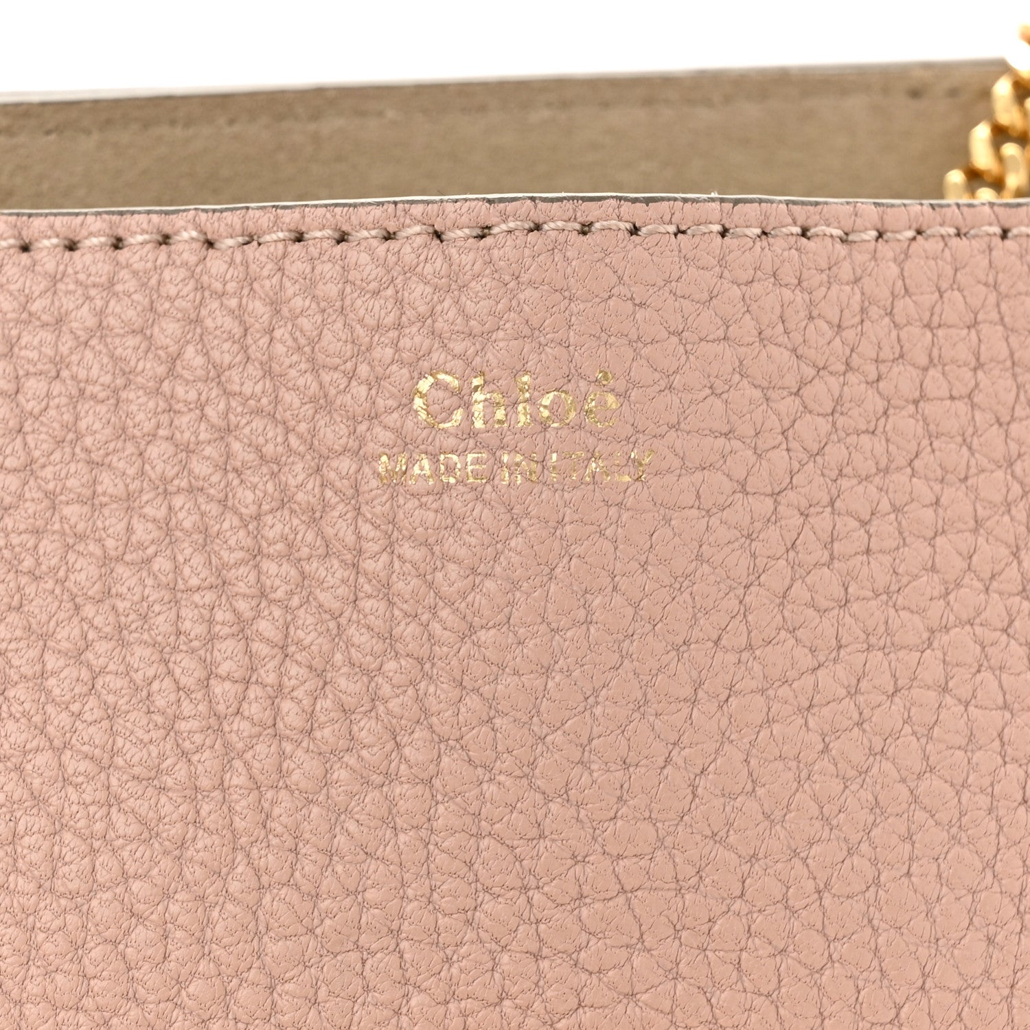 Chloe Grained Lambskin Drew Shoulder Bag Cement Pink 5 of 12