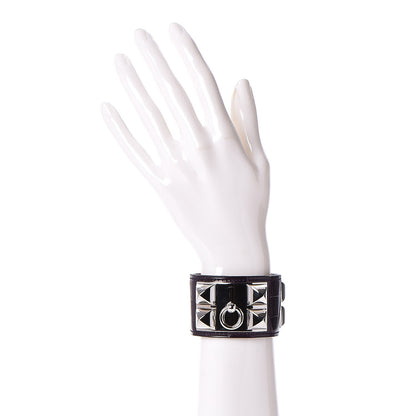 Hermes Shiny Alligator Collier De Chien CDC S Bracelet Amethyst 2 of 6