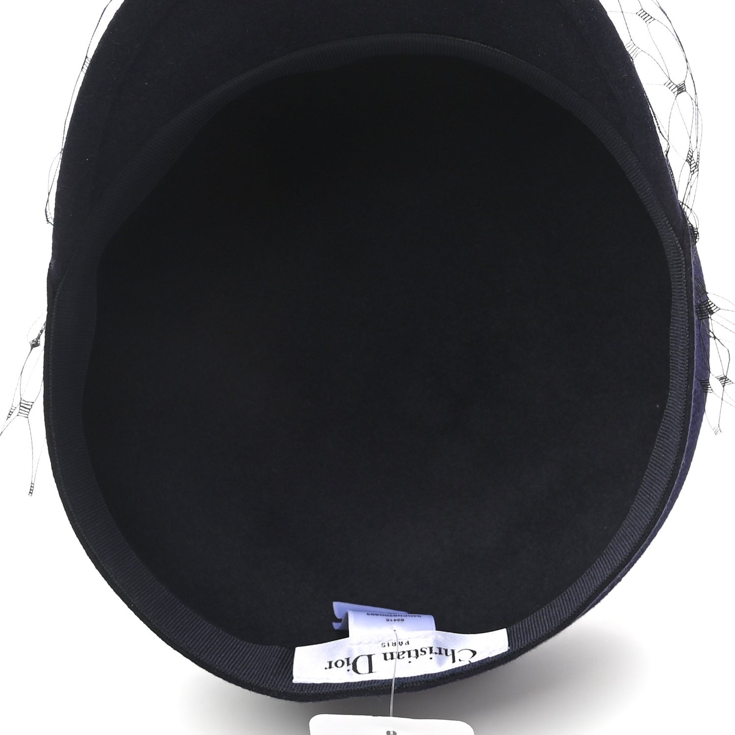 Cotton Canvas Arty Cap with Veil 58 Black