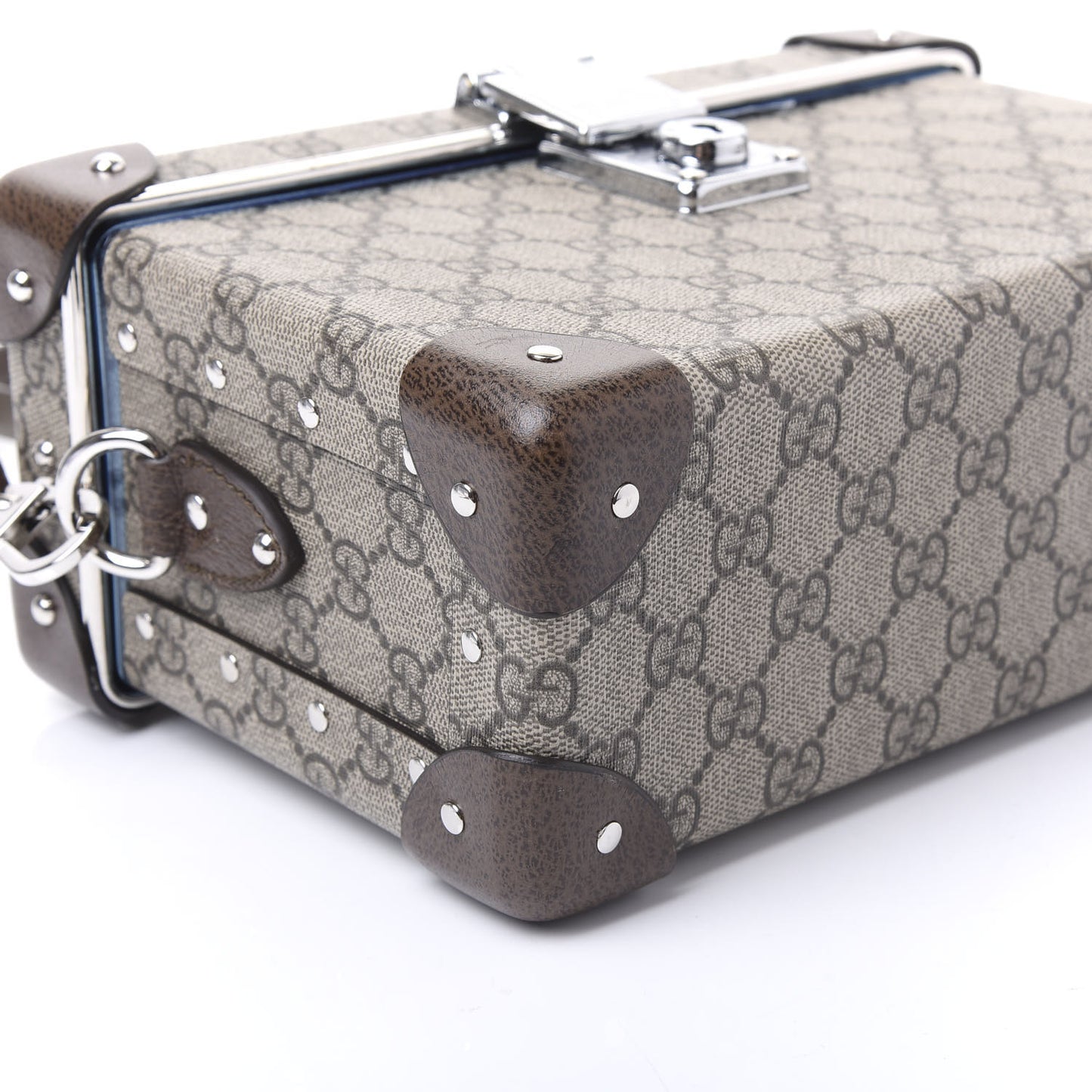 GG Supreme Monogram Globe-Trotter Beauty Case Brown