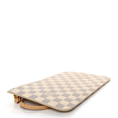 Louis Vuitton Damier Azur Neverfull MM GM Pochette Rose Ballerine 4 of 6