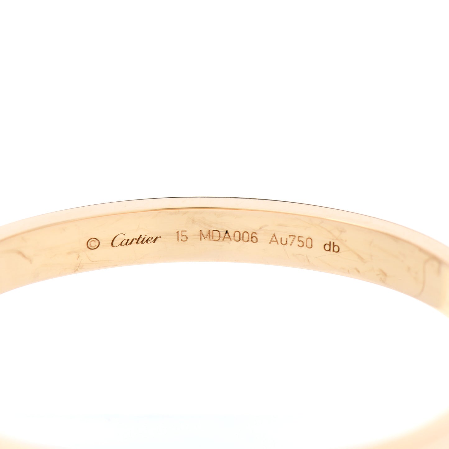 18K Yellow Gold LOVE Bracelet 15