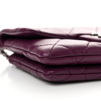 Chanel Lambskin Quilted Mini Mineral Nights Flap Crossbody Bag Purple 10 of 12