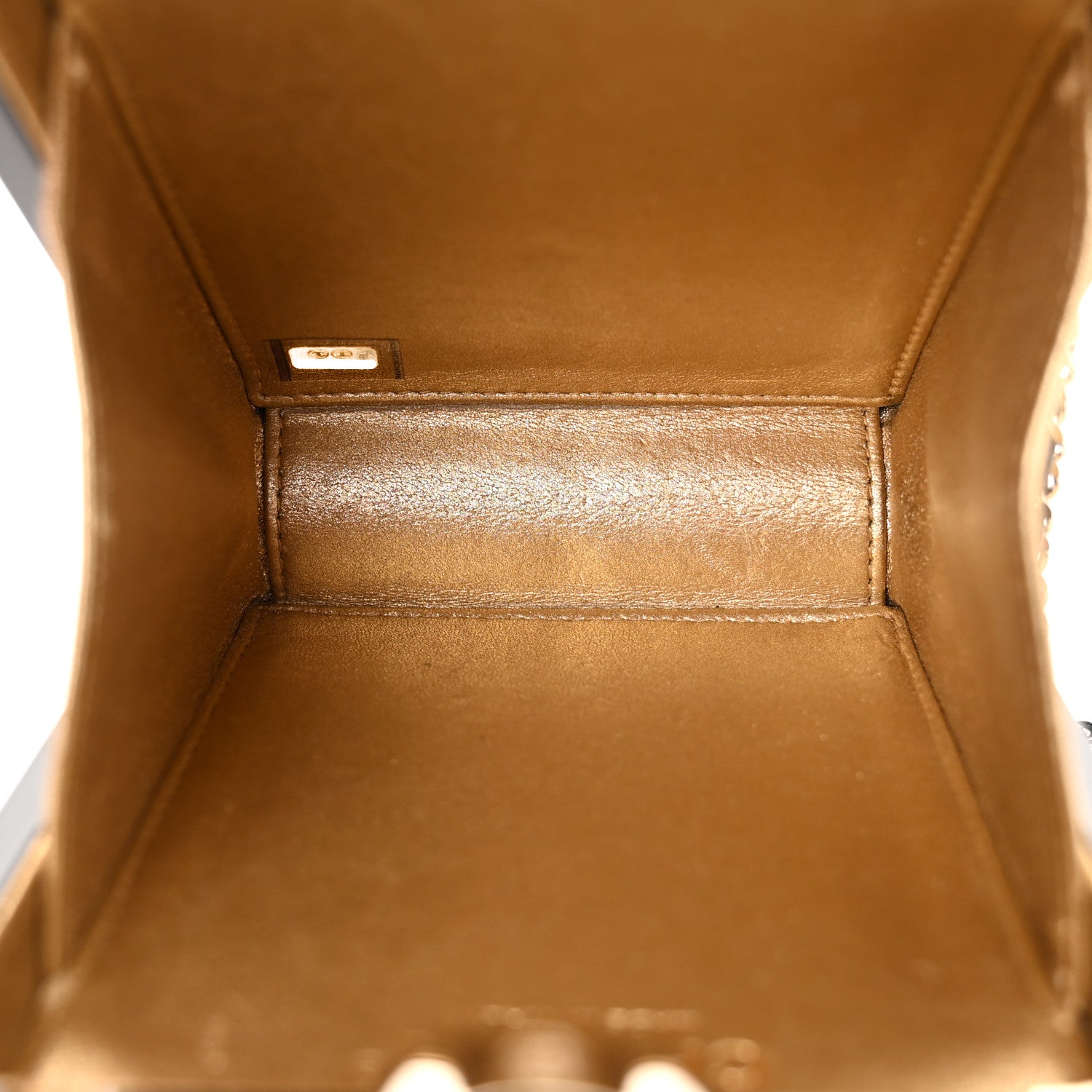 Chanel Plexiglass Perfume Bottle Clutch Black Gold 5 of 11