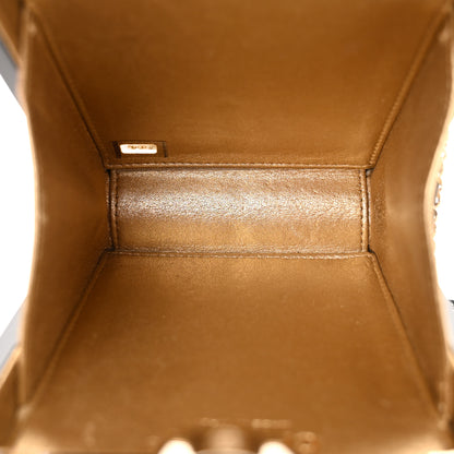 Chanel Plexiglass Perfume Bottle Clutch Black Gold 5 of 11