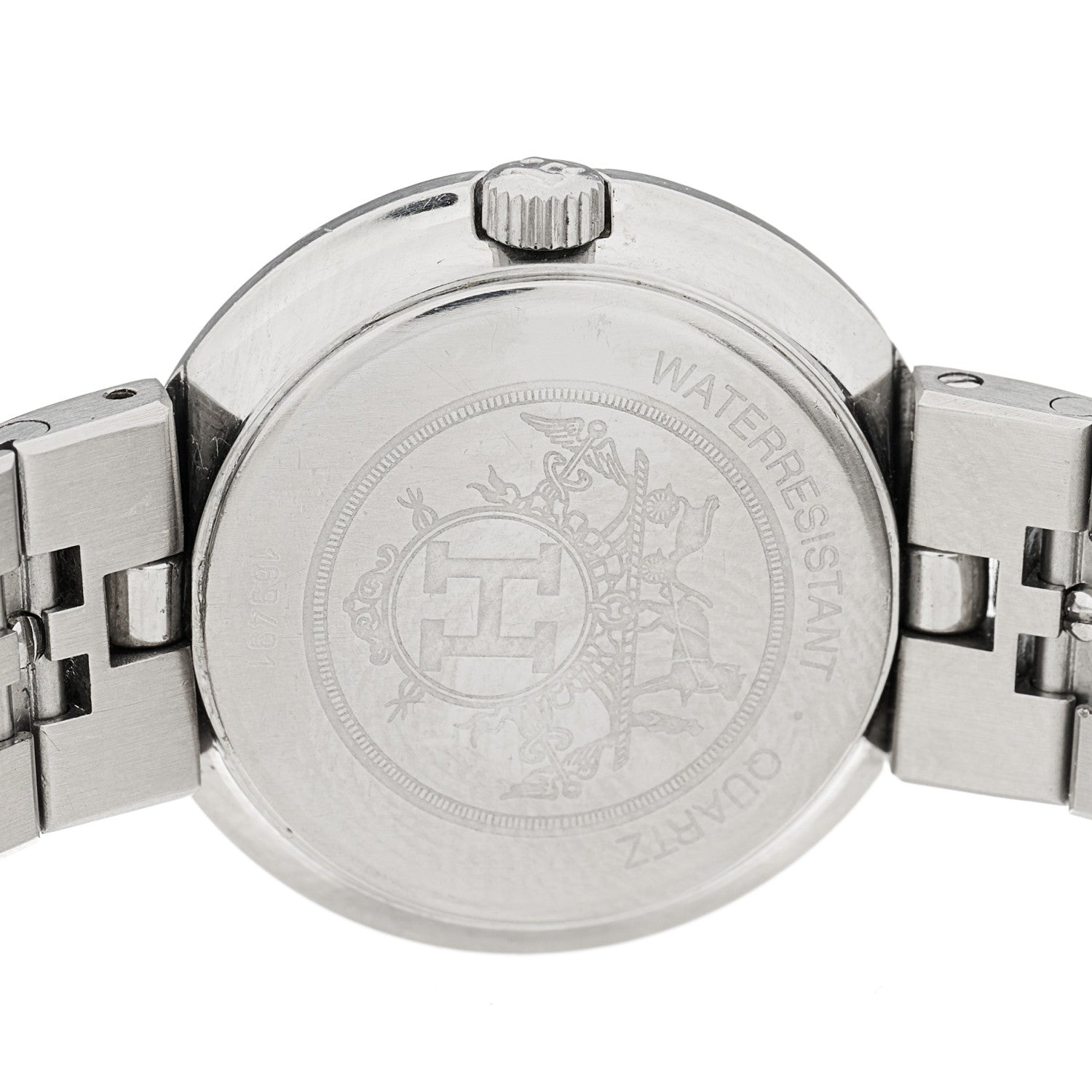 Hermes Stainless Steel 24mm Clipper Quartz Watch Gold 4 of 4