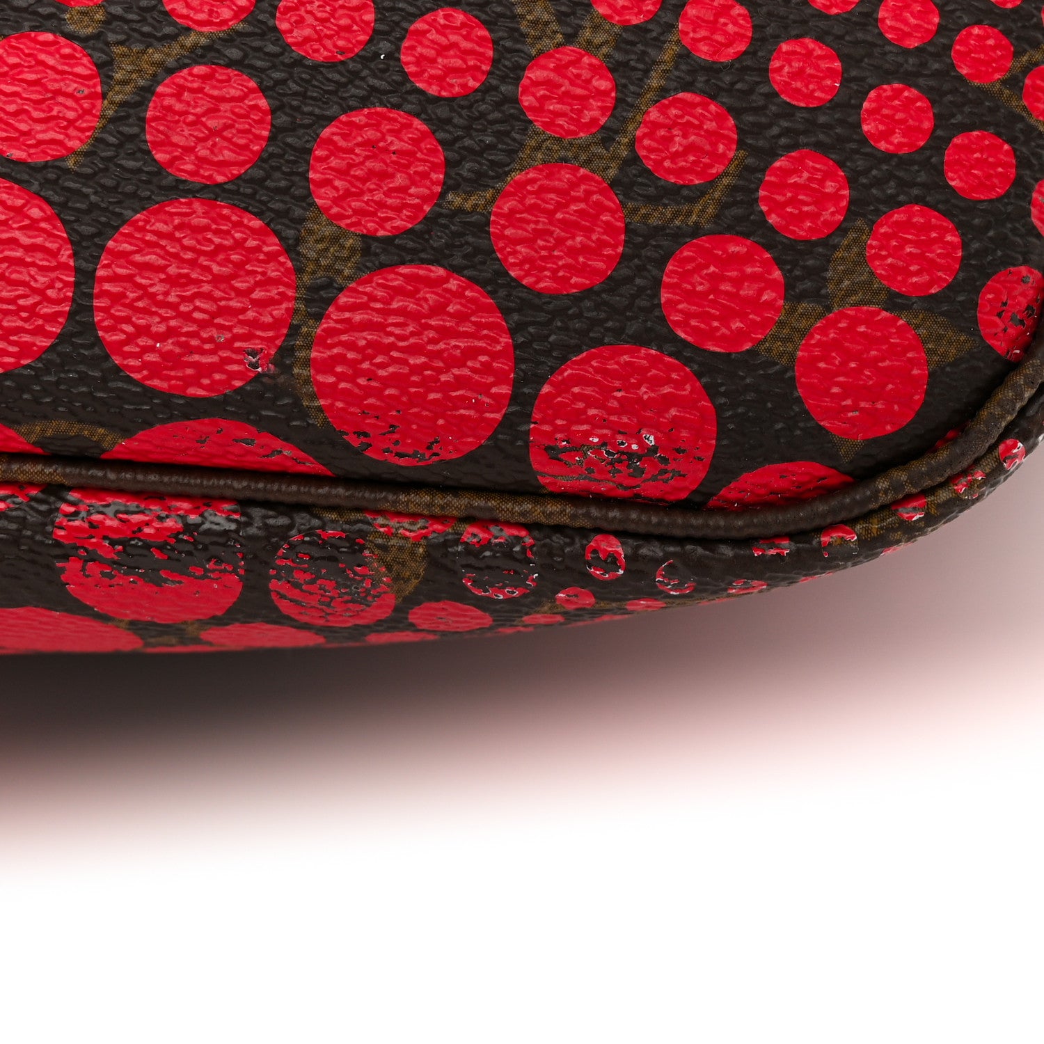 Louis Vuitton Monogram Kusama Waves Neverfull MM Red 11 of 13