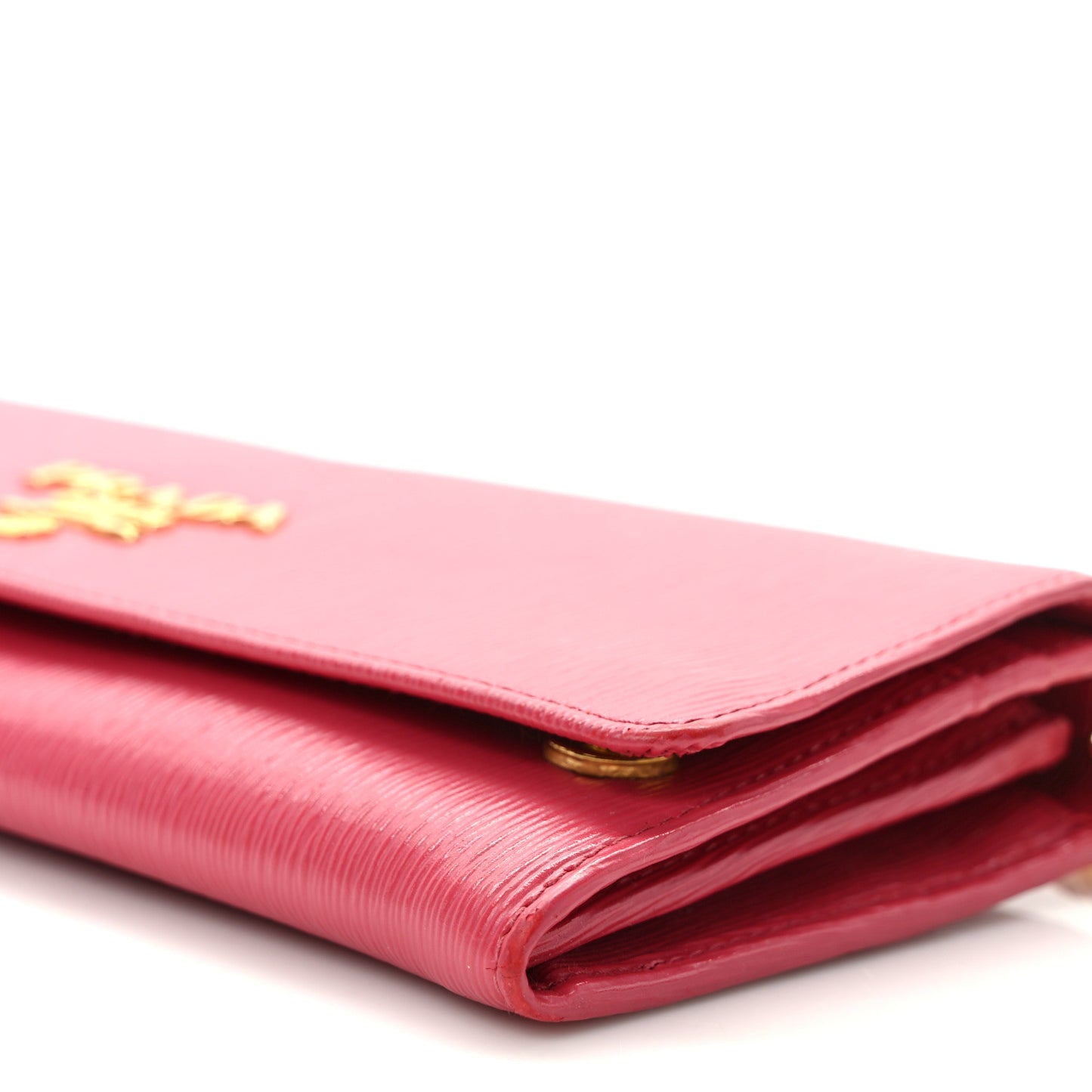 Vitello Move Metal Oro Chain Wallet Peonia