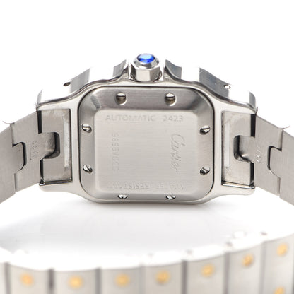 Cartier Stainless Steel 18K Yellow Gold 24mm Santos De Cartier Galbee Automatic Watch 4 of 6