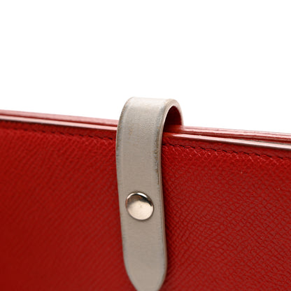 Celine Grained Calfskin Large Multifunction Strap Wallet Pop Red 8 of 11