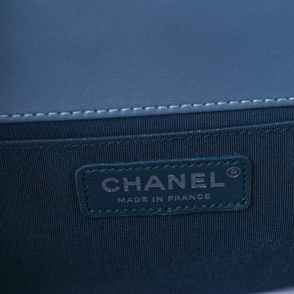 Chanel Lambskin Quilted Medium Boy Flap Light Blue 5 of 8
