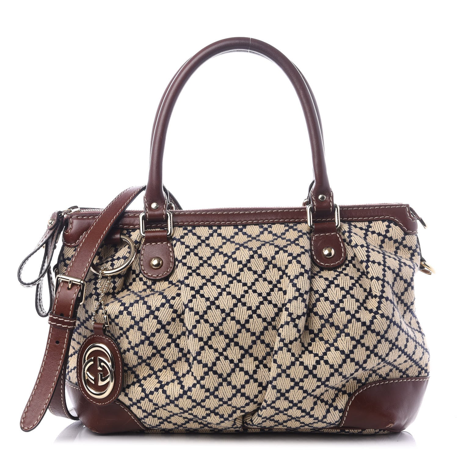 Gucci Diamante Medium Top Handle Brown 1 of 8