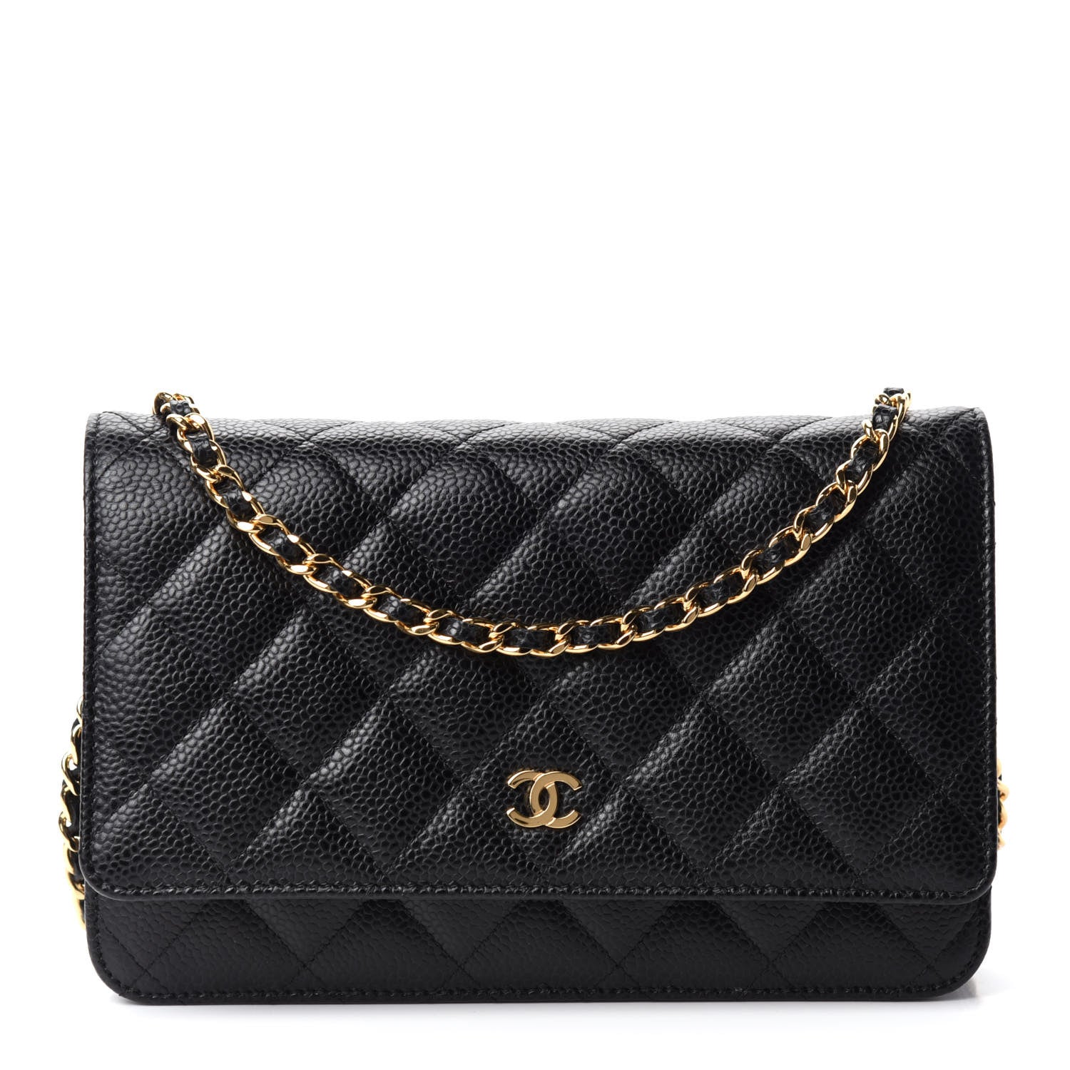 Chanel Caviar Quilted Wallet On Chain WOC Black 1 of 13