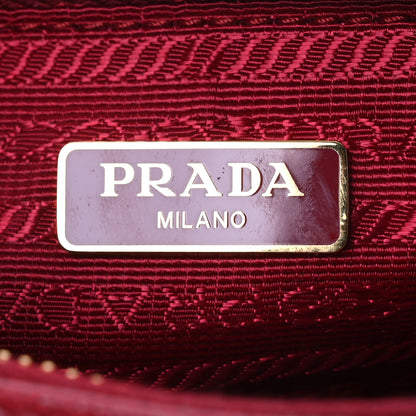 Prada Saffiano Lux Re-Edition 2000 Shoulder Bag Fuoco 6 of 12