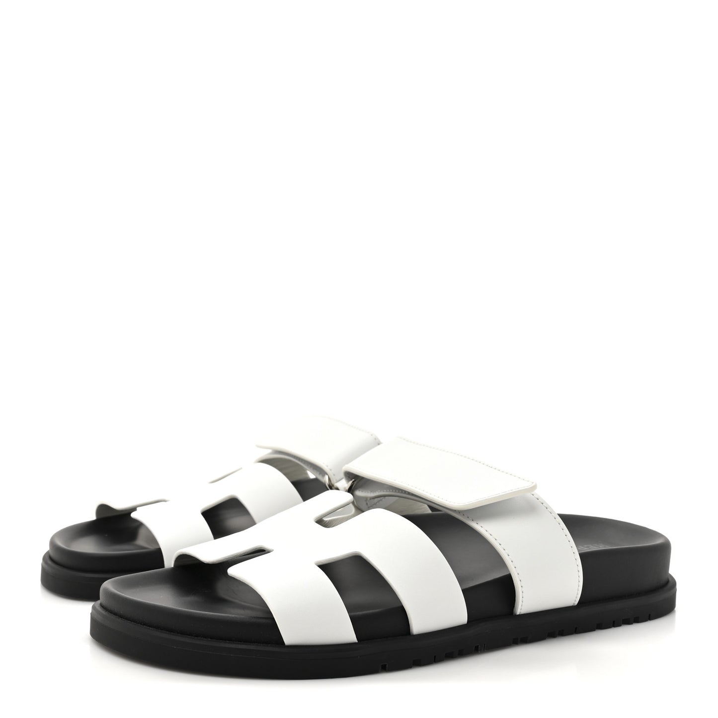 Calfskin Womens Chypre Sandals 36 White