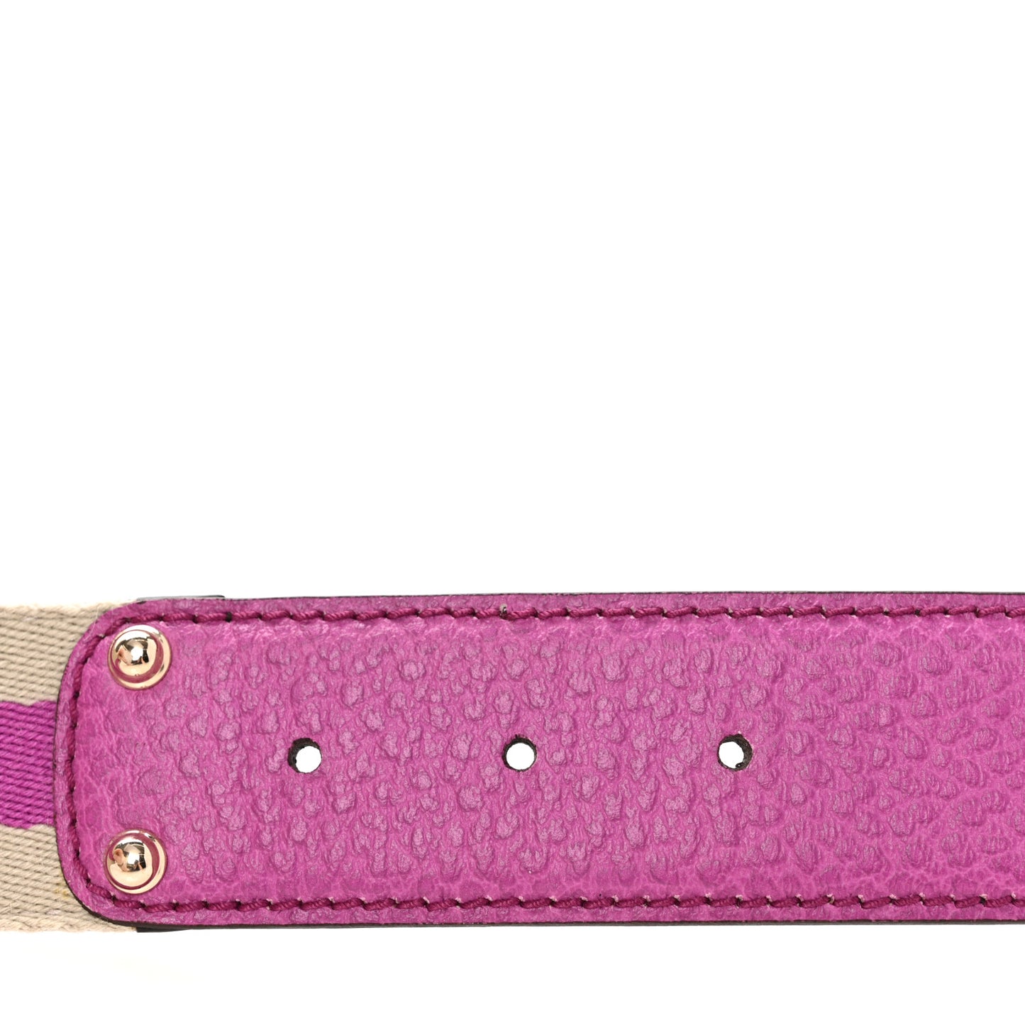 Calfskin Web Interlocking G Belt 85 34 Fuchsia White