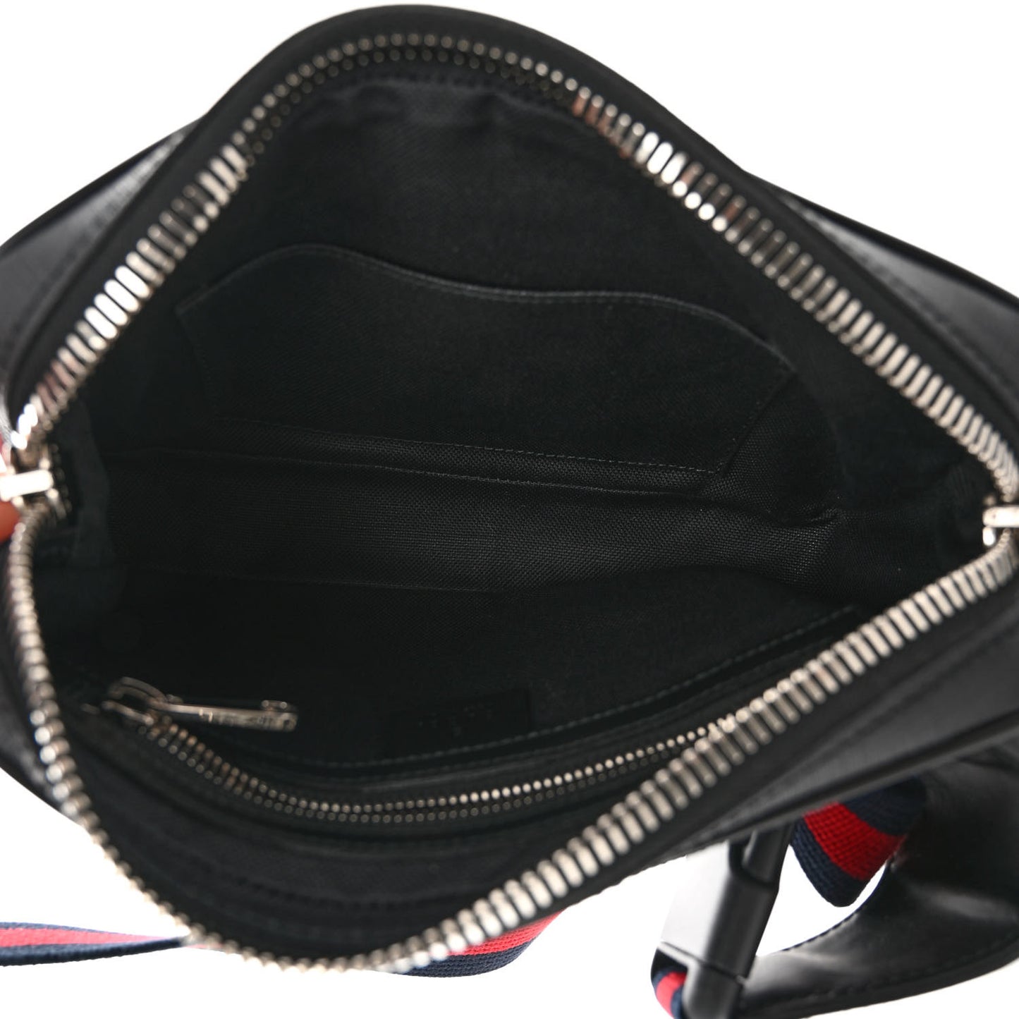 Soft GG Supreme Monogram Web Belt Bag Black Grey
