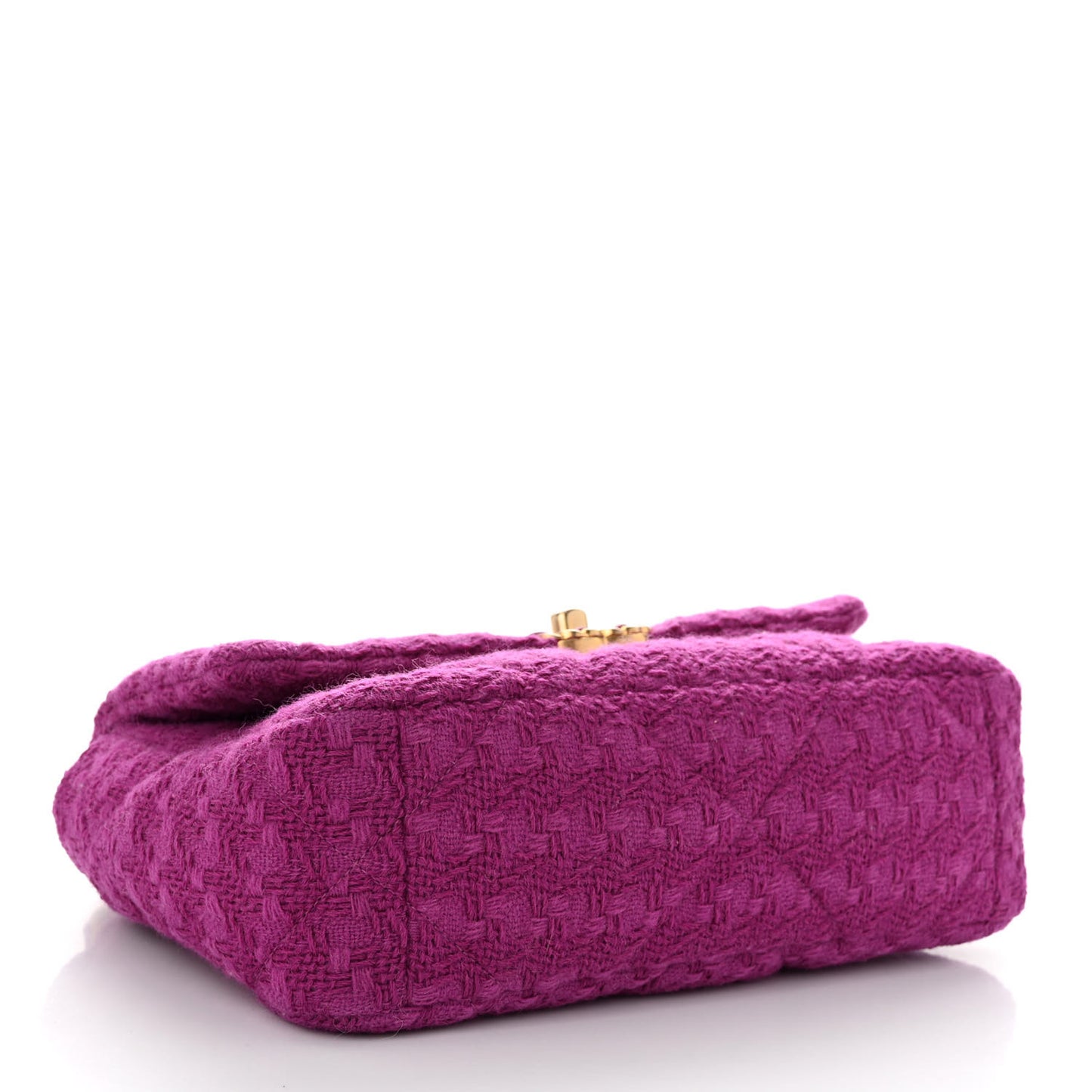 Tweed Quilted Medium Chanel 19 Flap Magenta