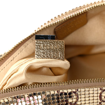 Gucci Metallic Mesh GG Evening Bag Gold Brown 7 of 11