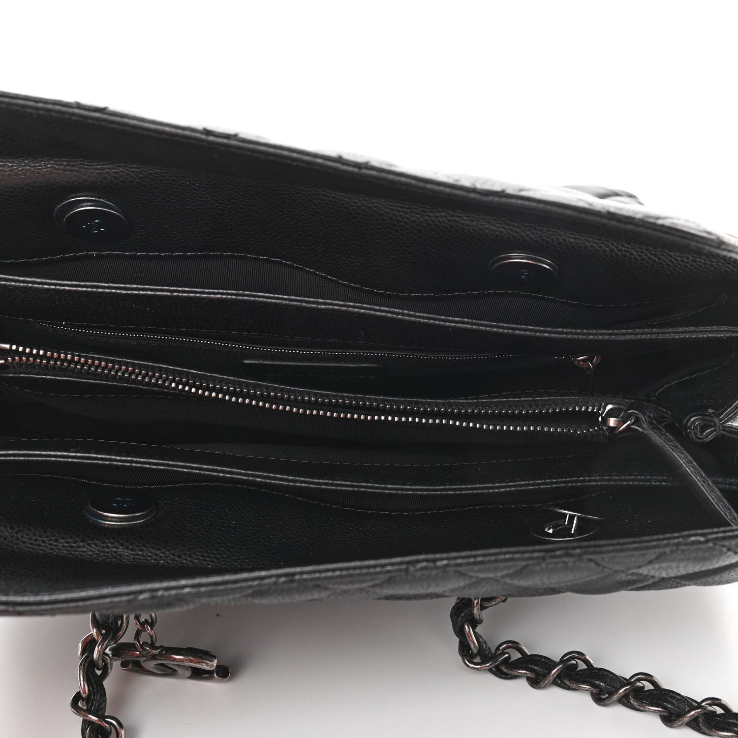 Chanel Caviar Quilted City Shopping Tote Black 5 of 10