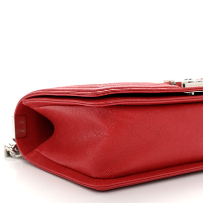 Chanel Caviar Quilted Medium Boy Flap Red 9 of 11