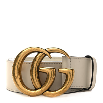 Gucci Calfskin Double G 40mm Belt 90 36 White 1 of 4