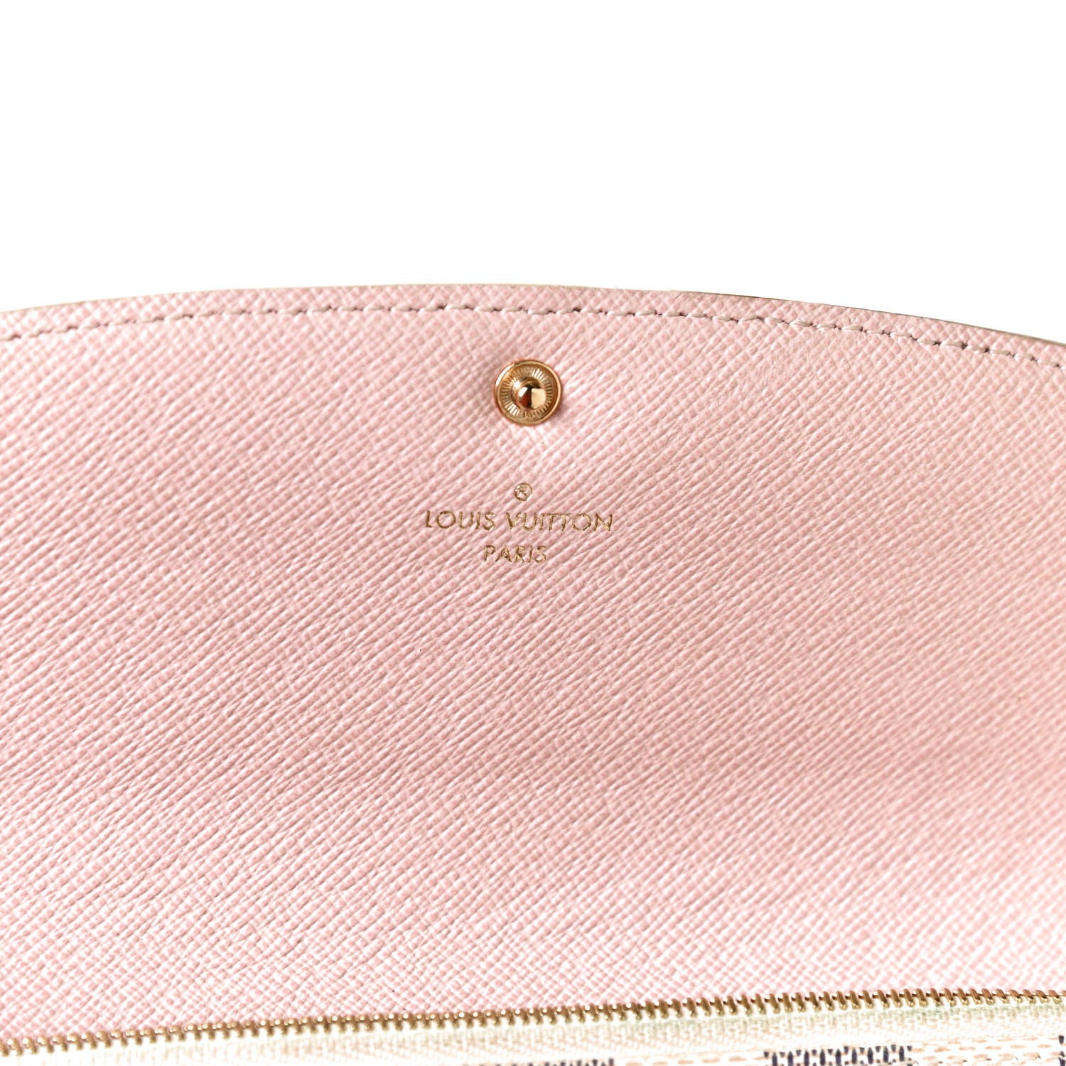 Louis Vuitton Damier Azur Emilie Wallet Rose Ballerine 6 of 10