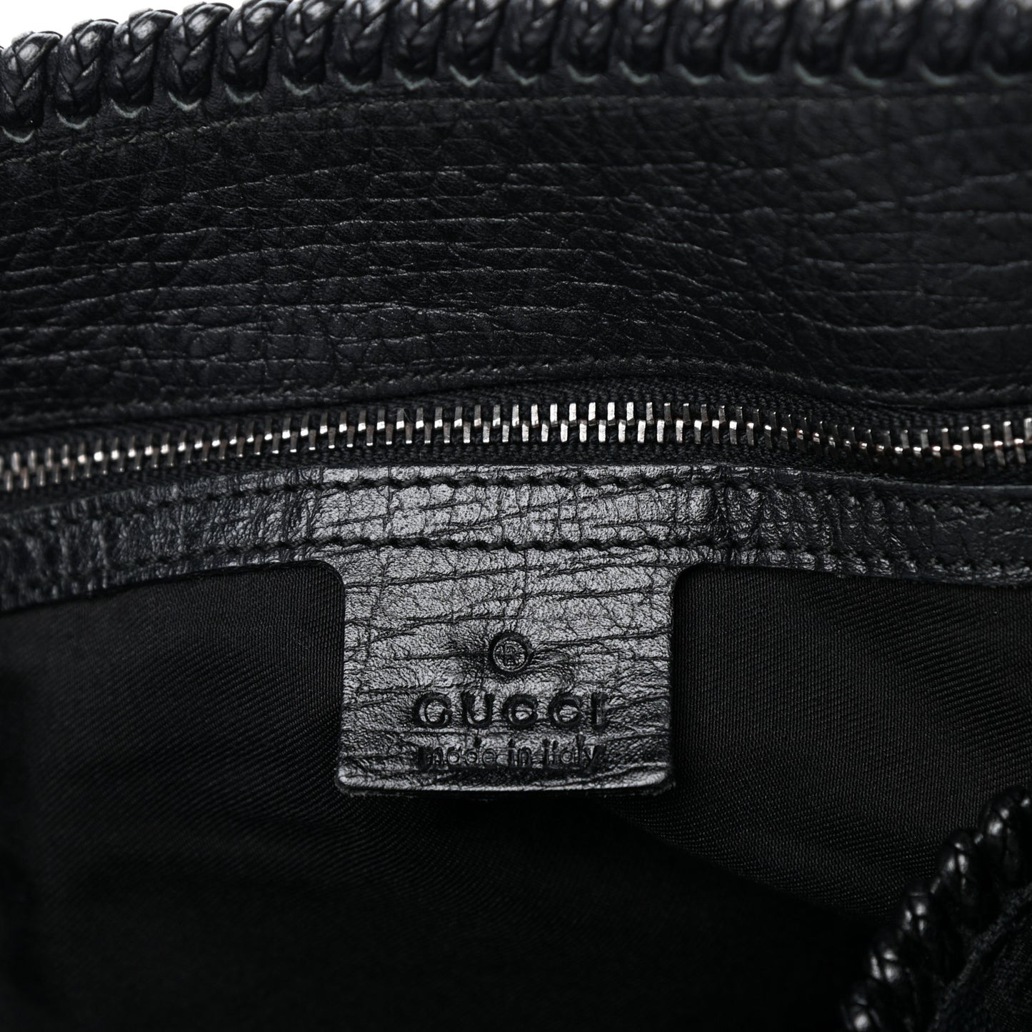 Monogram Large Horsebit Chain Hobo Black