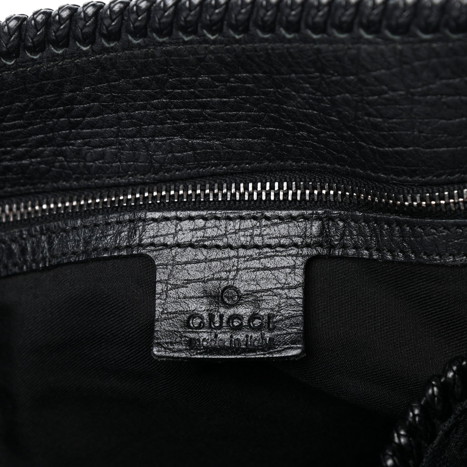 Gucci Monogram Large Horsebit Chain Hobo Black 6 of 10