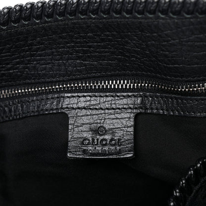 Gucci Monogram Large Horsebit Chain Hobo Black 6 of 10