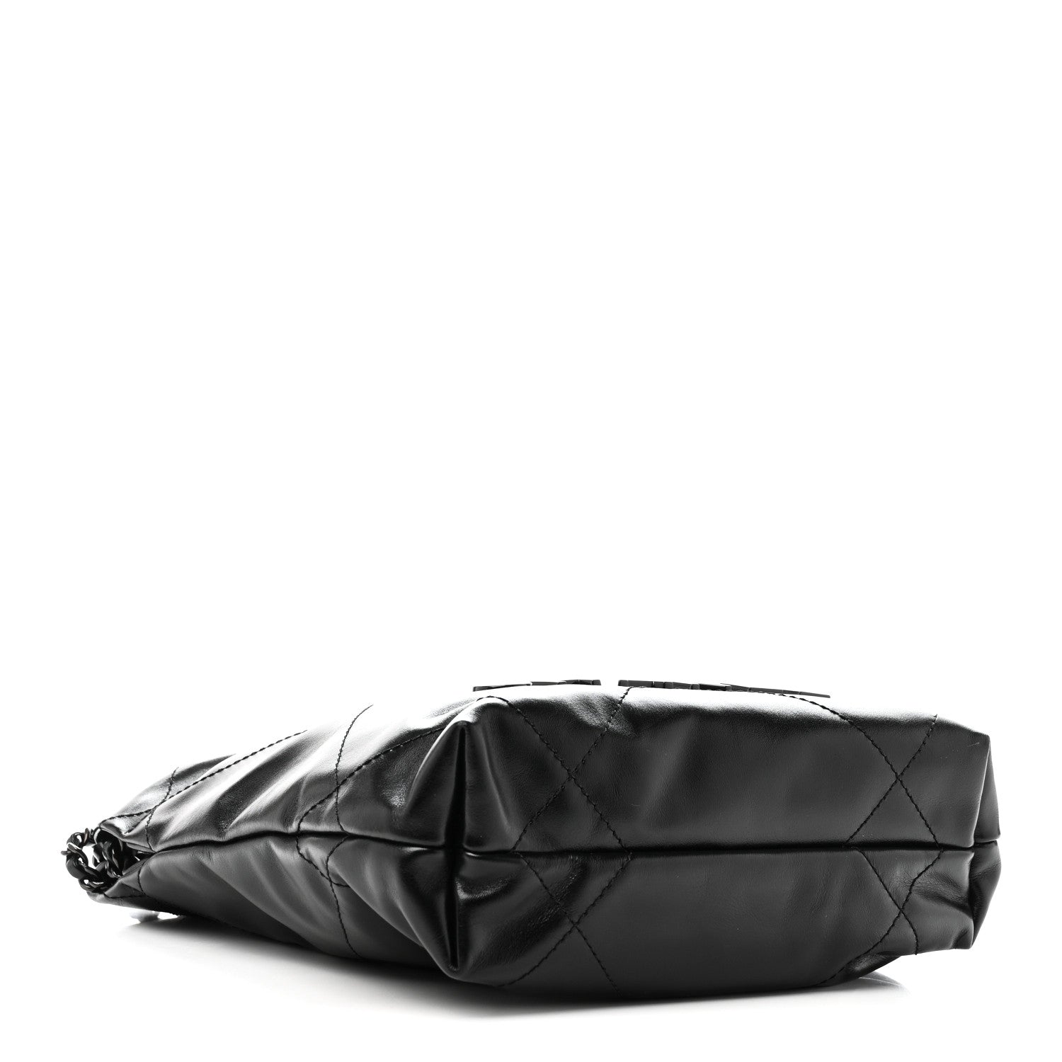 Chanel Shiny Calfskin Quilted Mini Chanel 22 So Black 4 of 10