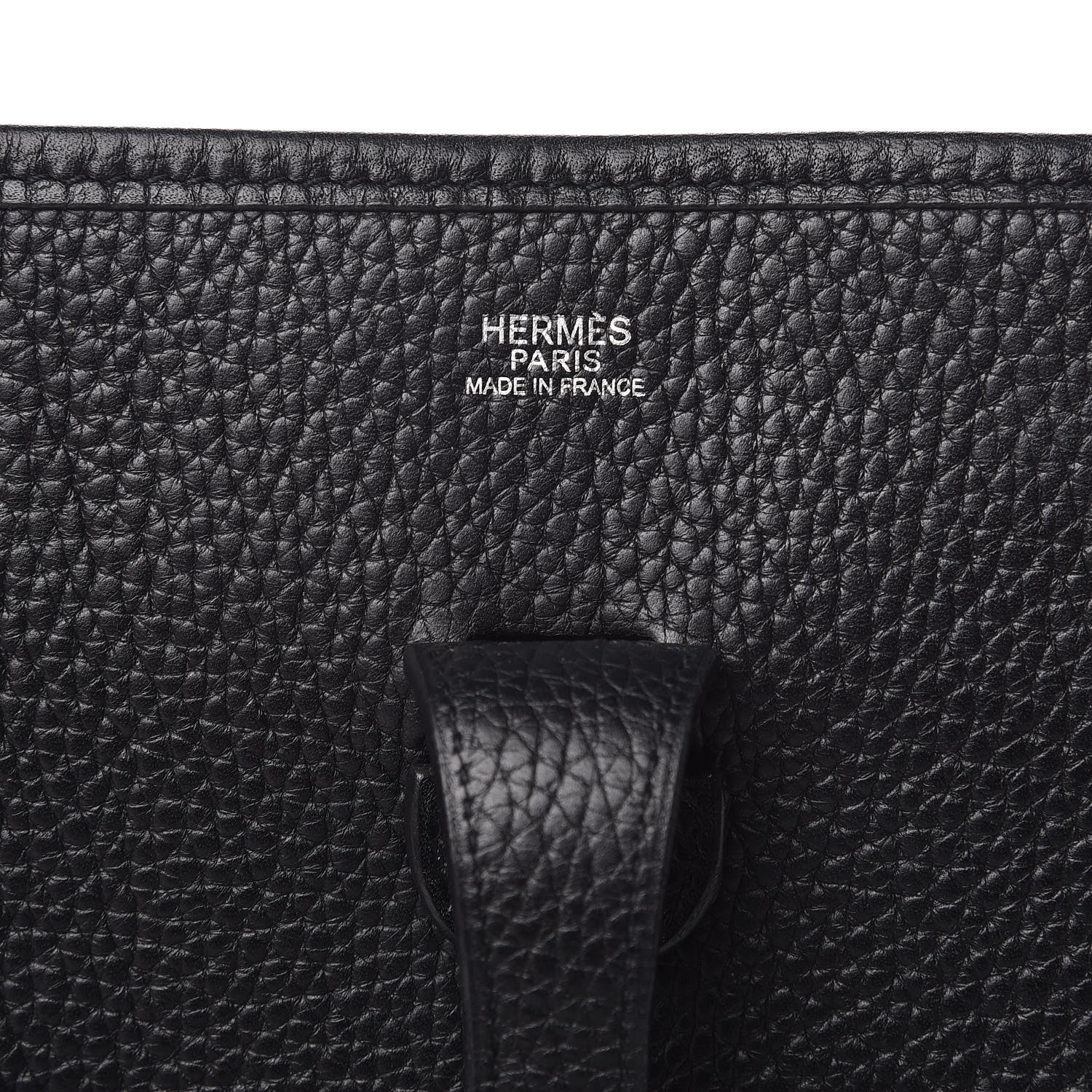 Hermes Taurillon Clemence Evelyne PM Black 6 of 9