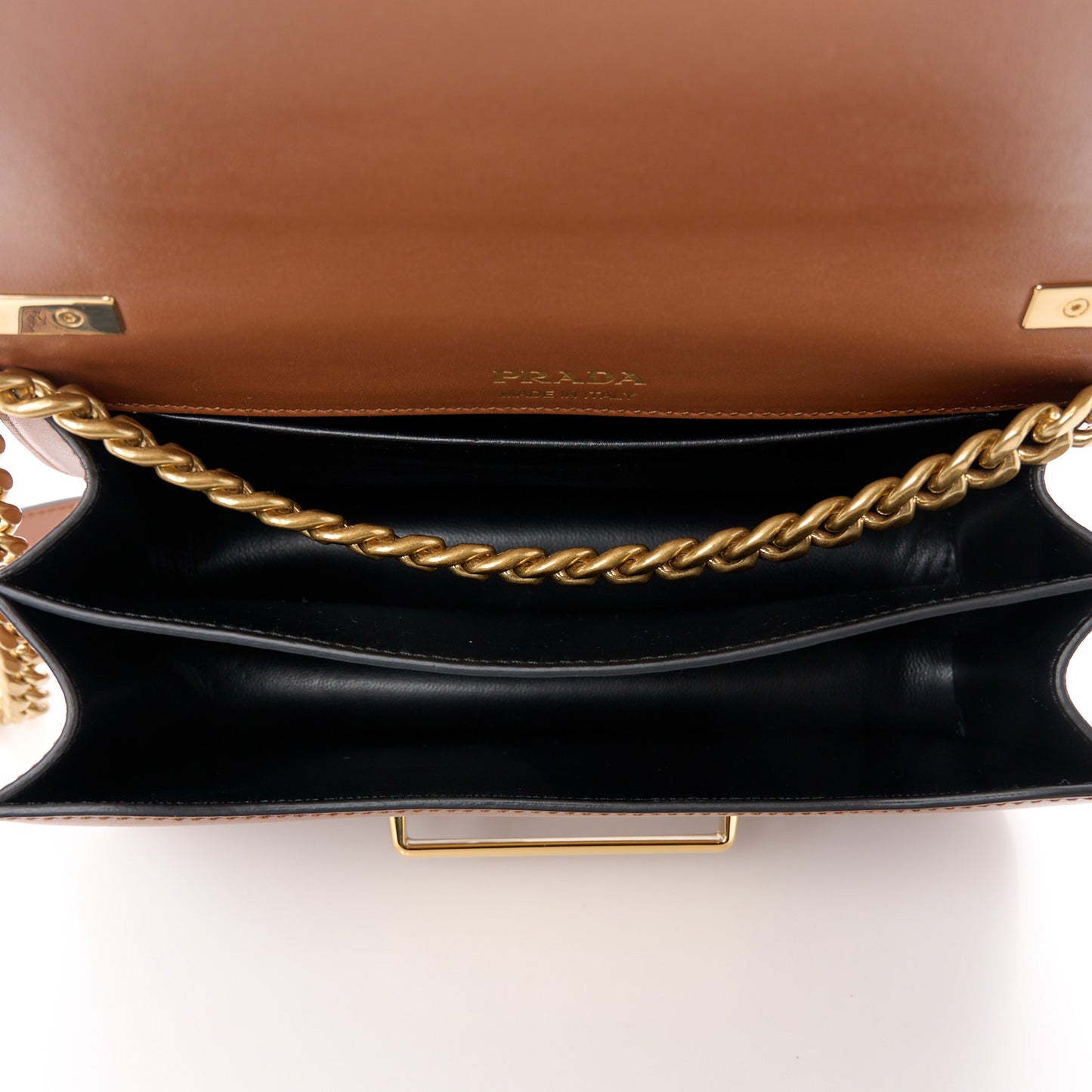 City Calfskin Sidonie Small Chain Crossbody Bag Cognac