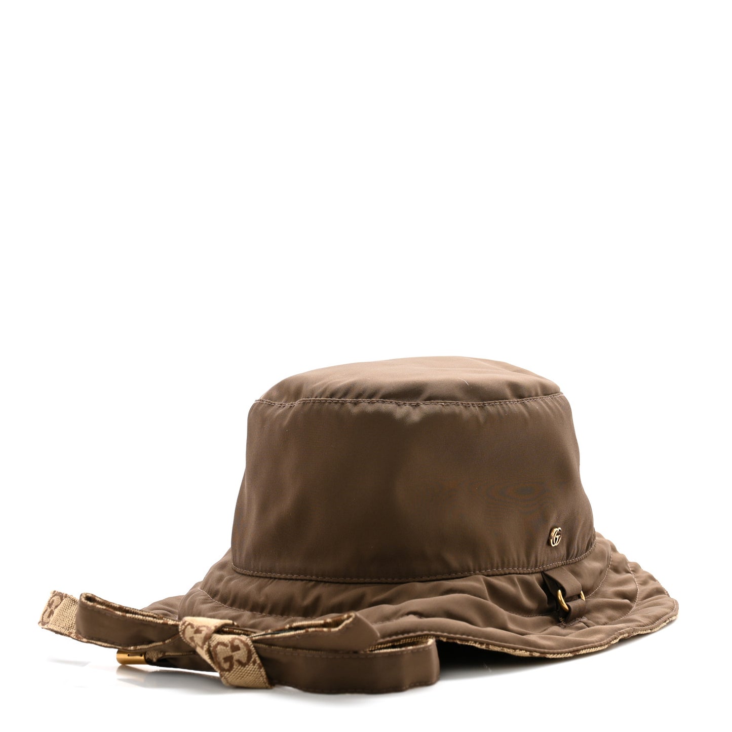 Canvas Monogram Reversible Bucket Hat M Brown