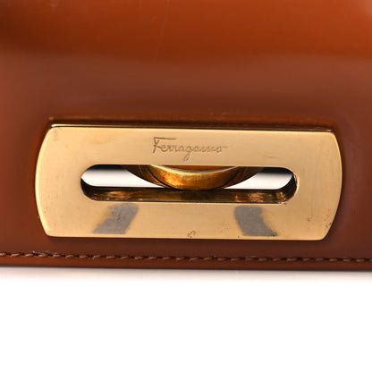 Salvatore Ferragamo Brushed Off Calfskin Small Iconic Top Handle Cuoio 14 of 15