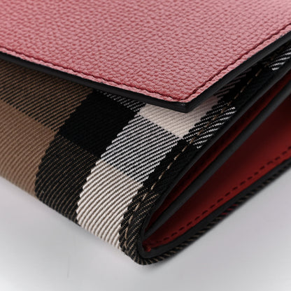 Burberry Calfskin House Check Henley Wallet On Chain Red 9 of 13