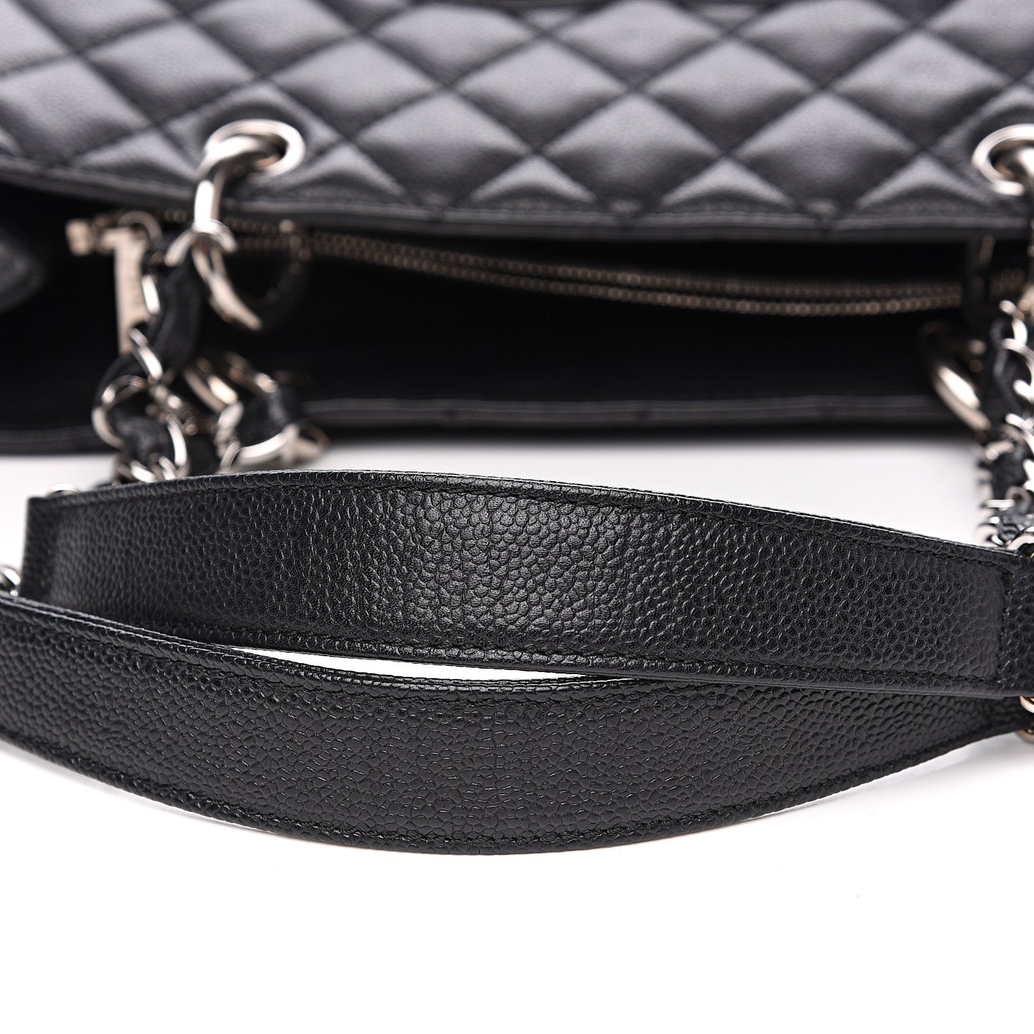 Chanel Caviar Quilted Grand Shopping Tote GST Black 11 of 15