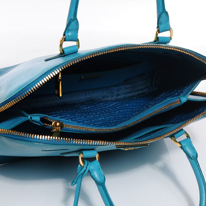 Prada Saffiano Lux Large Promenade Tote Turchese 10 of 10