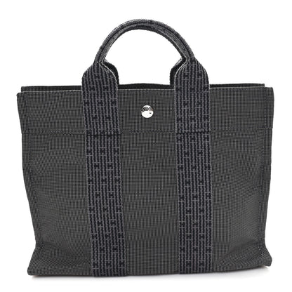 Hermes Canvas Herline PM Tote Grey 1 of 8