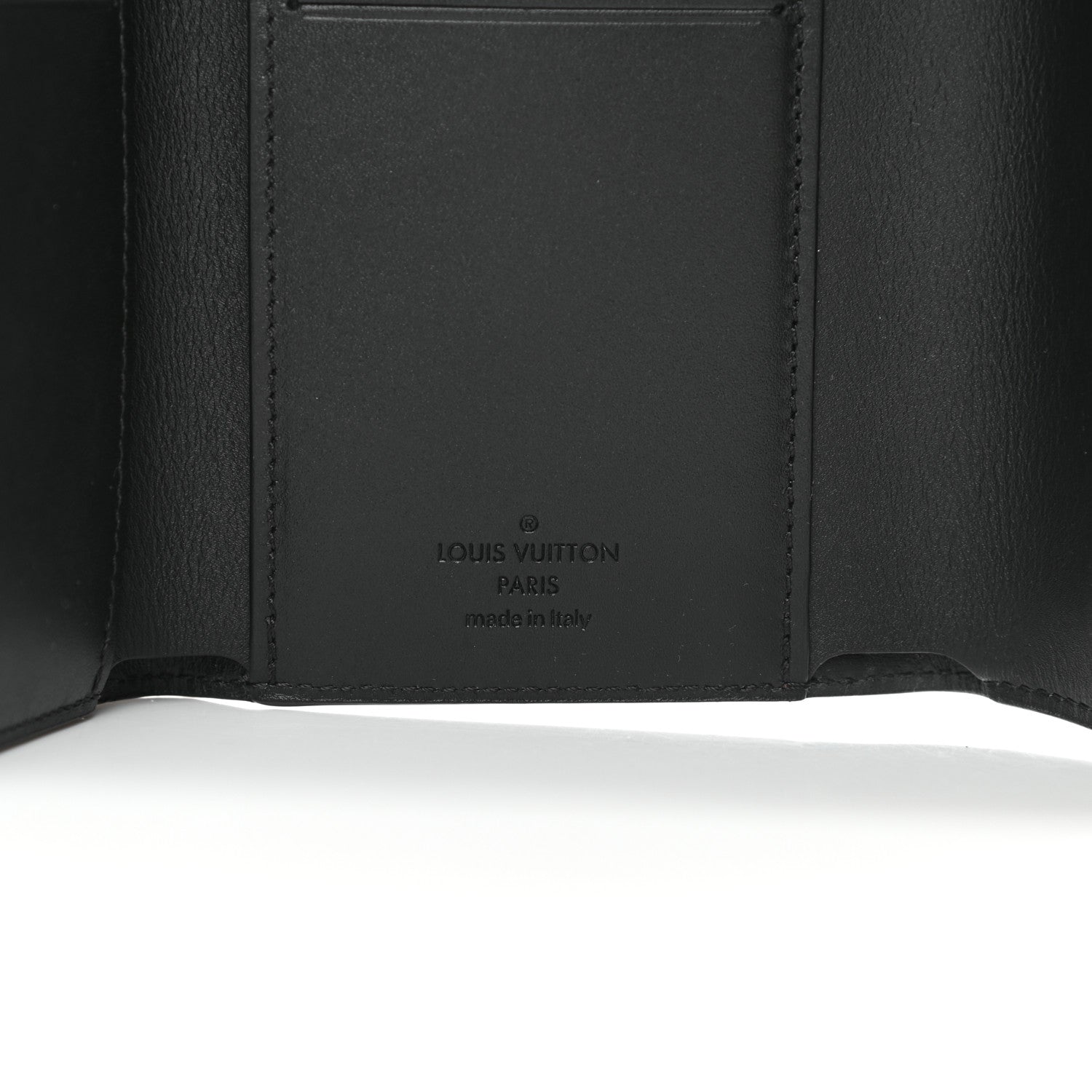 Louis Vuitton Patent Calfskin Monogram Cherrywood Compact Wallet Black 6 of 7