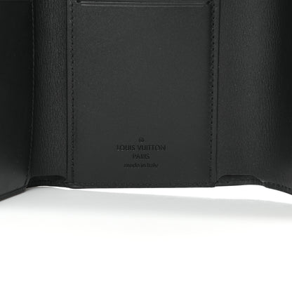 Louis Vuitton Patent Calfskin Monogram Cherrywood Compact Wallet Black 6 of 7