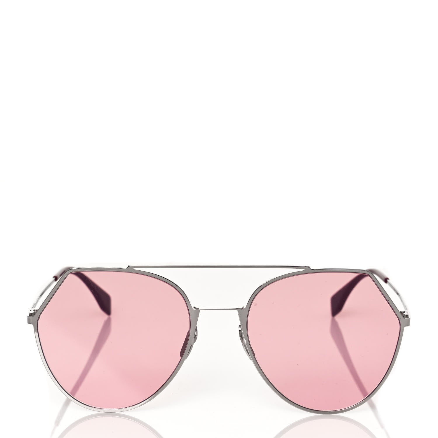 Fendi Metal Geometric Sunglasses FF 0194/S Pink 2 of 7