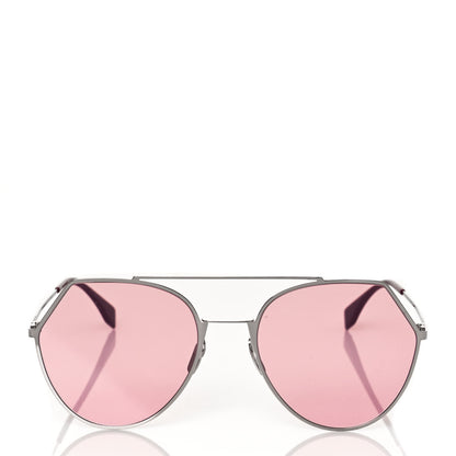 Fendi Metal Geometric Sunglasses FF 0194/S Pink 2 of 7