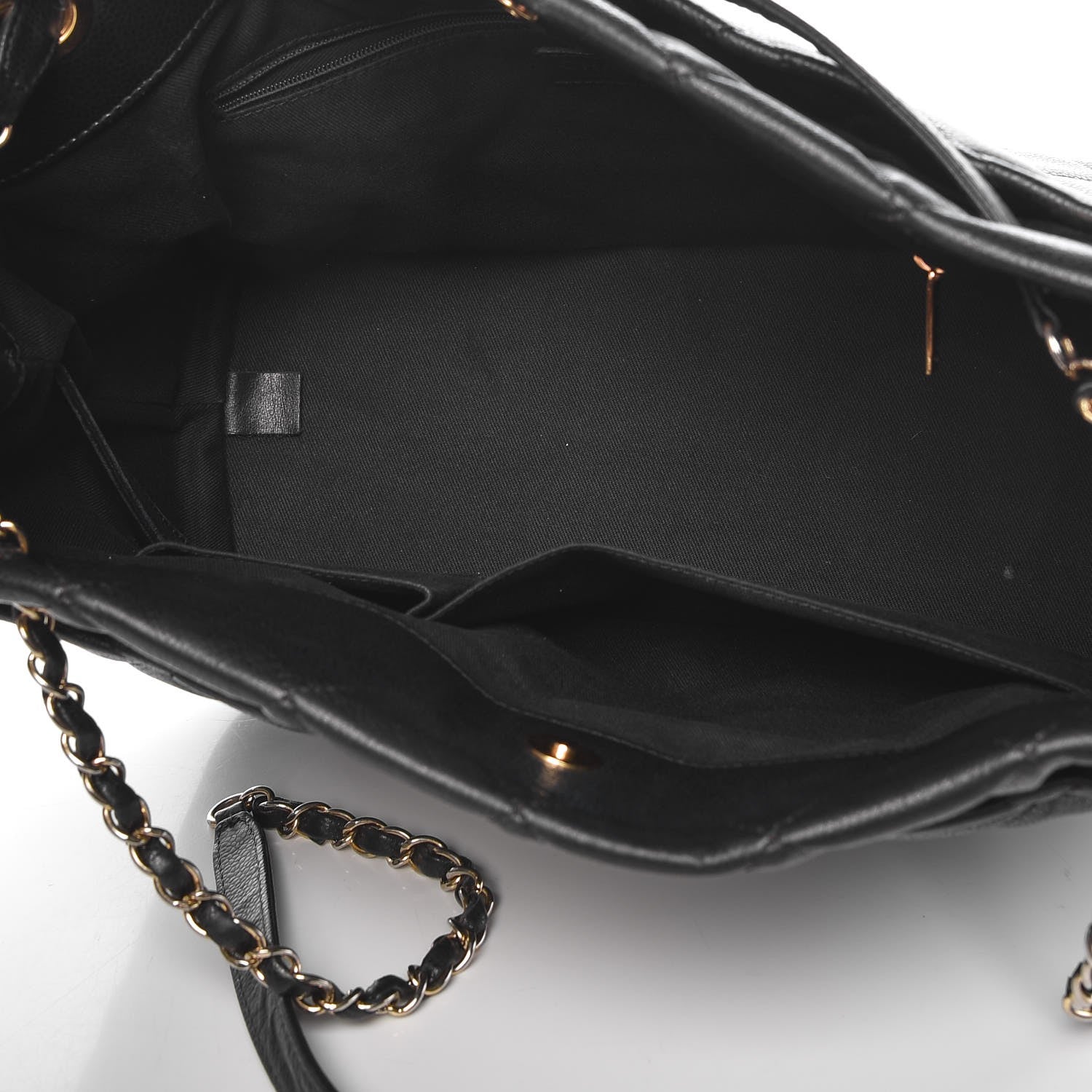 Chanel Caviar Quilted CC Timeless Soft Tote Black 5 of 8