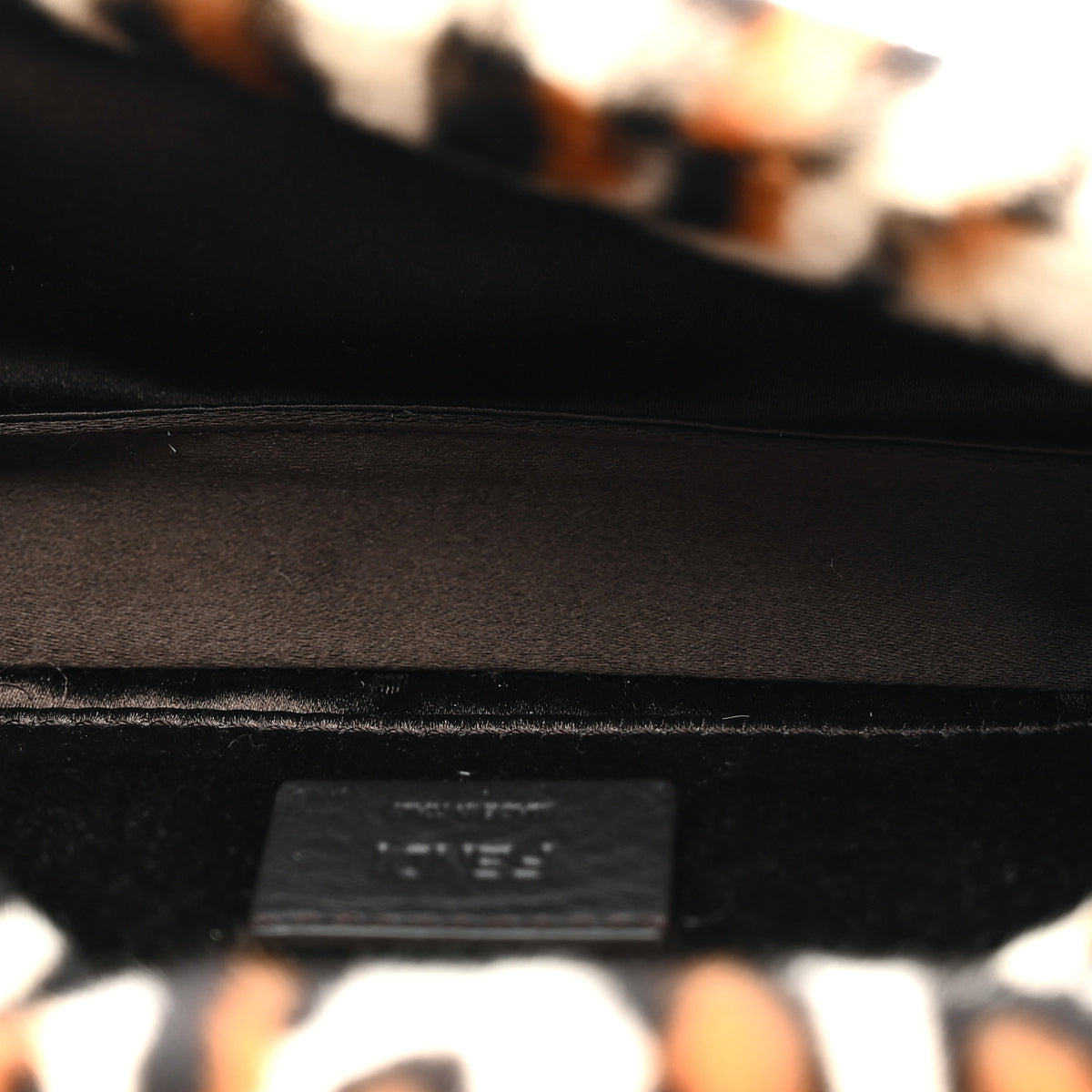 Calf Hair Leopard Print Phone Baguette Moro